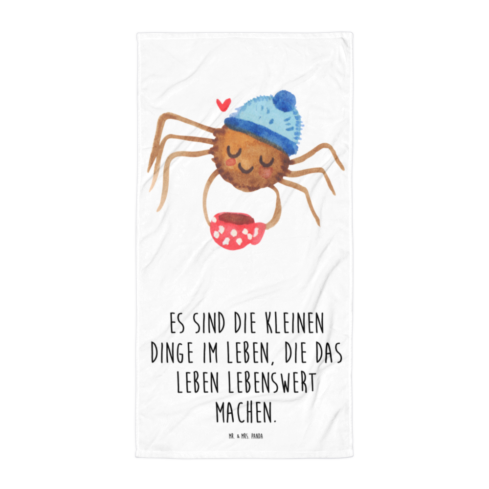 XL Badehandtuch Spinne Agathe Kaffee Handtuch, Badetuch, Duschtuch, Strandtuch, Saunatuch, Spinne Agathe, Spinne, Agathe, Videos, Merchandise, Kaffee, Morgen, Morgenmuffel, Lebensweisheiten, Weiser Spruch