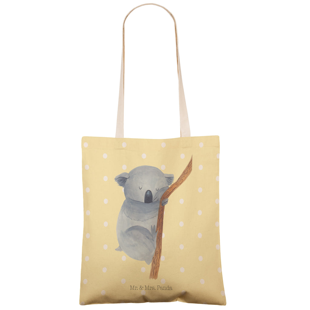 Einkaufstasche Koalabär Tragetasche, Tasche, Beutel, Stofftasche, Baumwolltasche, Umhängetasche, Shopper, Einkaufstasche, Beuteltasche, Tiermotive, Gute Laune, lustige Sprüche, Tiere, Koala, träumen, Traum, schlafen, Schlafzimmer, Traumland, Bär, Koalabär