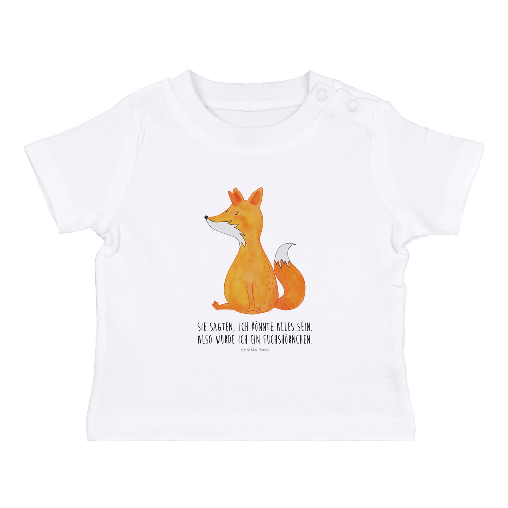 Organic Baby Shirt Einhorn Fuchs Baby T-Shirt, Jungen Baby T-Shirt, Mädchen Baby T-Shirt, Shirt, Einhorn, Einhörner, Einhorn Deko, Pegasus, Unicorn, Fuchs, Unicorns, Fuchshörnchen, Fuchshorn, Foxycorn, Füchse