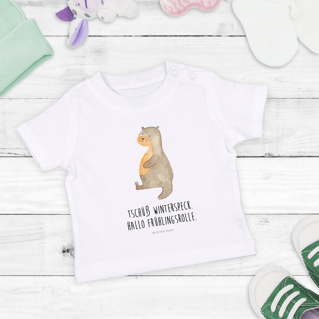 Organic Baby Shirt Otter Bauch Baby T-Shirt, Jungen Baby T-Shirt, Mädchen Baby T-Shirt, Shirt, Otter, Fischotter, Seeotter, Otter Seeotter See Otter