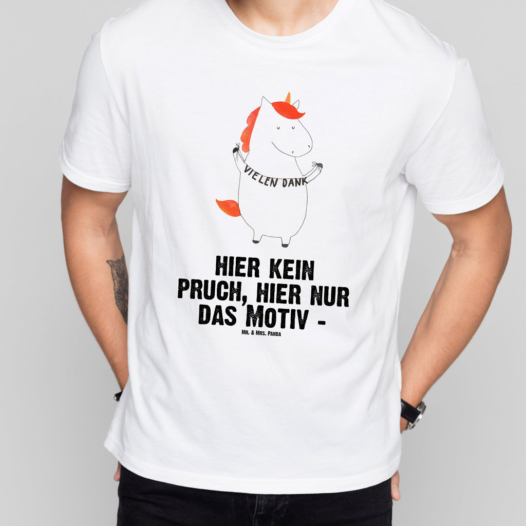 T-Shirt Standard Einhorn Vielen Dank T-Shirt, Shirt, Tshirt, Lustiges T-Shirt, T-Shirt mit Spruch, Party, Junggesellenabschied, Jubiläum, Geburstag, Herrn, Damen, Männer, Frauen, Schlafshirt, Nachthemd, Sprüche, Einhorn, Einhörner, Einhorn Deko, Pegasus, Unicorn, Danke, vielen Dank, Dankeschön, Danksagung