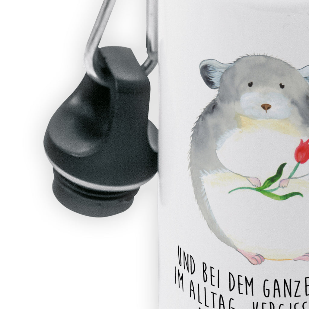 Kindertrinkflasche Chinchilla Blume Kindertrinkflasche, Kinder Trinkflasche, Trinkflasche, Flasche, Kinderflasche, Kinder, Kids, Kindergarten Flasche, Grundschule, Jungs, Mädchen, Tiermotive, Gute Laune, lustige Sprüche, Tiere, Chinchilla, Chinchillas, Liebeskummer, Kummer, Depressionen, traurig sein, Chaos, Glücklichsein, Büro, Büroalltag