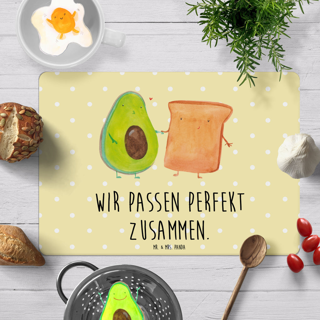 Tischset Avocado + Toast Tischset, Tischuntersetzer, Platzset, Tischsets abwaschbar, Tischunterlage, Avocado, Veggie, Vegan, Gesund, Toast, Toastbrot, Liebespaar, Pärchen, Freund, Freundin, Verlobt, Verlobungsparty, Hochzeit, Hochzeitsgeschenk, Jahrestag, Jahrestagsgeschenk