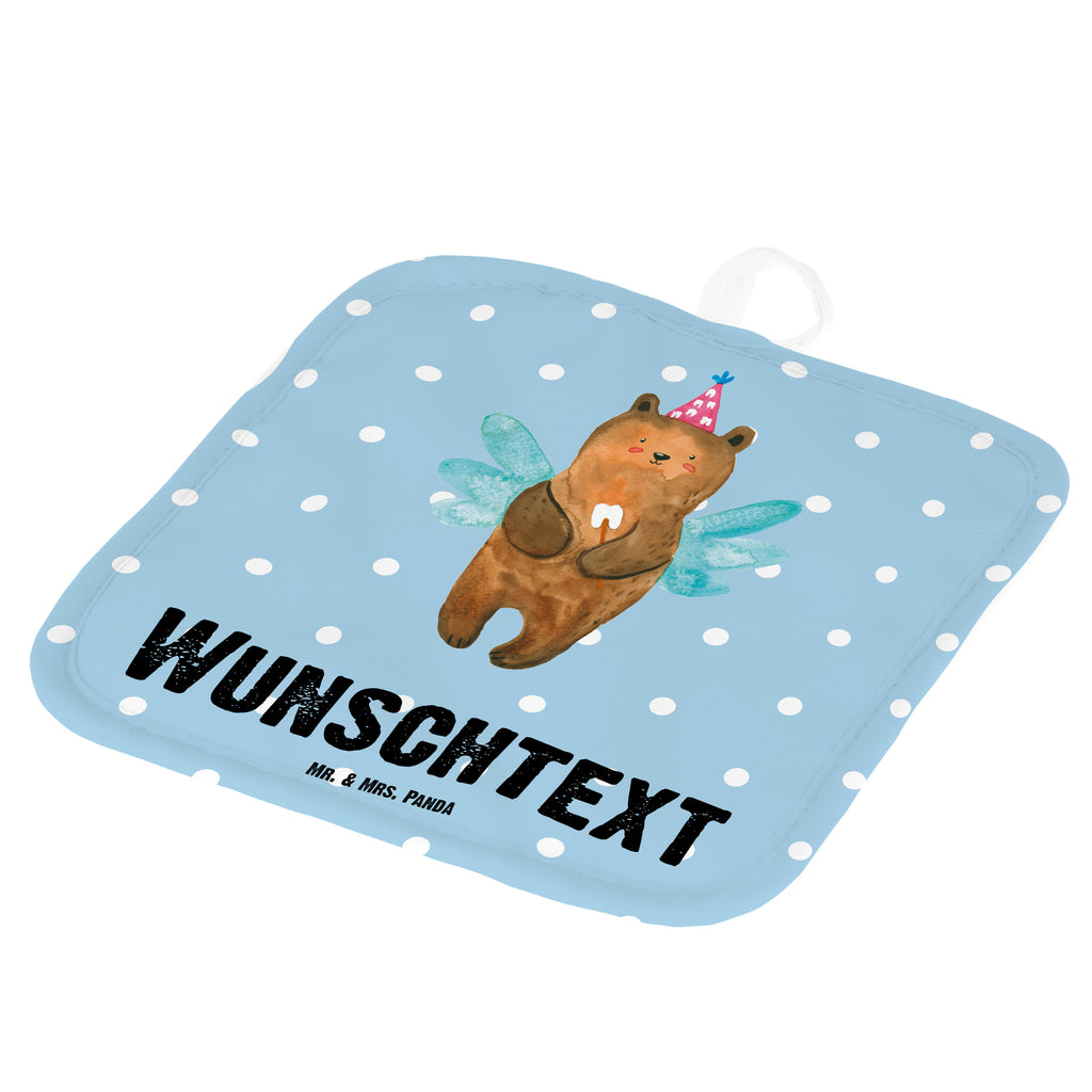 Personalisierte Topflappen Zahnfee Bär Topflappen personalisiert, Personalisierte Topfuntersetzer, Personalisierter Ofenhandschuh, Topflappen Set personalisiert, Topflappen mit Namen, Namensaufdruck, Bär, Teddy, Teddybär, Zahnfee, Fee, Milchzahn, Erster Zahn