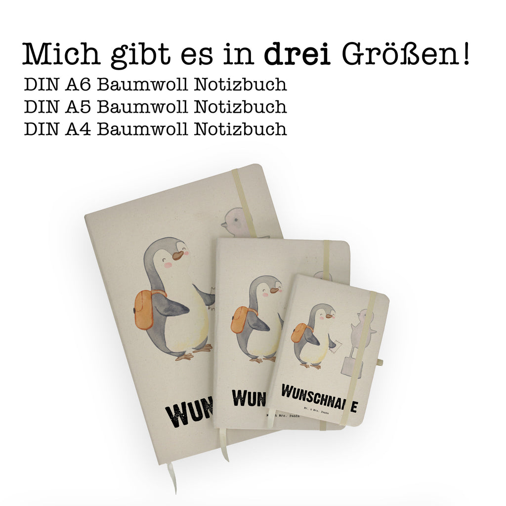 DIN A4 Personalisiertes Notizbuch Pinguin Museum besuchen Personalisiertes Notizbuch, Notizbuch mit Namen, Notizbuch bedrucken, Personalisierung, Namensbuch, Namen, Geschenk, Sport, Sportart, Hobby, Schenken, Danke, Dankeschön, Auszeichnung, Gewinn, Sportler, Museum besuchen, Museen