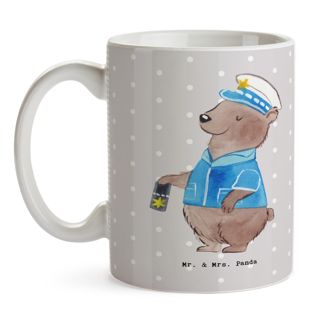 Tasse Polizist mit Herz Tasse, Kaffeetasse, Teetasse, Becher, Kaffeebecher, Teebecher, Keramiktasse, Porzellantasse, Büro Tasse, Geschenk Tasse, Tasse Sprüche, Tasse Motive, Kaffeetassen, Tasse bedrucken, Designer Tasse, Cappuccino Tassen, Schöne Teetassen, Beruf, Ausbildung, Jubiläum, Abschied, Rente, Kollege, Kollegin, Geschenk, Schenken, Arbeitskollege, Mitarbeiter, Firma, Danke, Dankeschön, Polizist, Polizeibeamter, Wachmann, Cop, Polizei, Studium