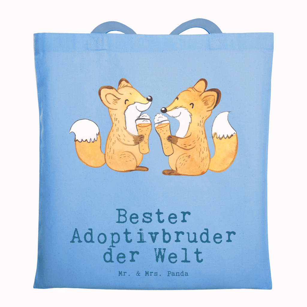 Tragetasche Fuchs Bester Adoptivbruder der Welt Beuteltasche, Beutel, Einkaufstasche, Jutebeutel, Stoffbeutel, Tasche, Shopper, Umhängetasche, Strandtasche, Schultertasche, Stofftasche, Tragetasche, Badetasche, Jutetasche, Einkaufstüte, Laptoptasche, für, Dankeschön, Geschenk, Schenken, Geburtstag, Geburtstagsgeschenk, Geschenkidee, Danke, Bedanken, Mitbringsel, Freude machen, Geschenktipp, Adoptivbruder, adoptiert, Bruder, Brudi, Geschwister, Bruderherz, Schwester, Familie, Kleinigkeit, Brother, Bester, Sohn