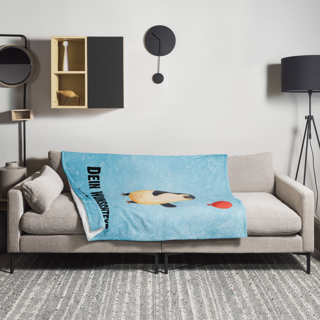 Personalisierte Decke Pinguin Luftballon Personalisierte Decke, Decke mit Namen, Kuscheldecke mit Namen, Decke bedrucken, Kuscheldecke bedrucken, Pinguin, Pinguine, Luftballon, Tagträume, Lebenslust, Geschenk Freundin, Geschenkidee, beste Freundin, Motivation, Neustart, neues Leben, Liebe, Glück