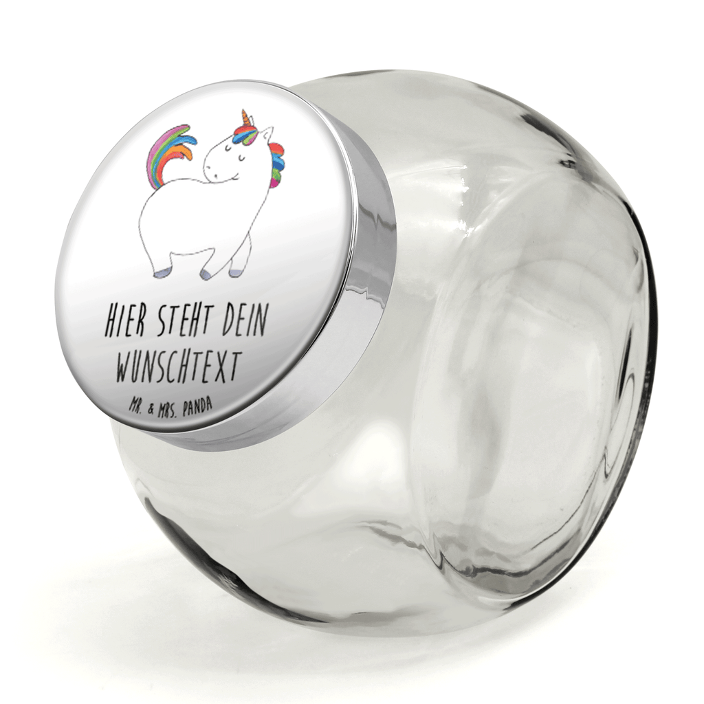 Personalisiertes Bonbonglas Einhorn stolzierend Vorratsdose, Vorratsbehälter, Süßigkeitenglas, Süßigkeitendose, Kaffeedose, Müslidose, Teedose, Keksbehälter, Keksedose, Glasdose, Glasbälter, Vorratsglas, Küchenbehälter, Aufbewahrungsdose, Aufbewahungsglas, Gewürzdose, Küchenorganizer, Snackdose, Einhorn, Einhörner, Einhorn Deko, Pegasus, Unicorn, stolz, anders, bunt, Pferd, Reiter, Reiten, Freundin, Geschenk