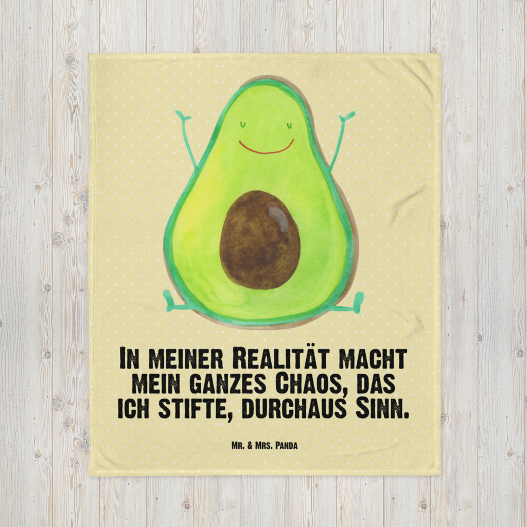 Babydecke Avocado Glücklich Babydecke, Babygeschenk, Geschenk Geburt, Babyecke Kuscheldecke, Krabbeldecke, Avocado, Veggie, Vegan, Gesund, Chaos