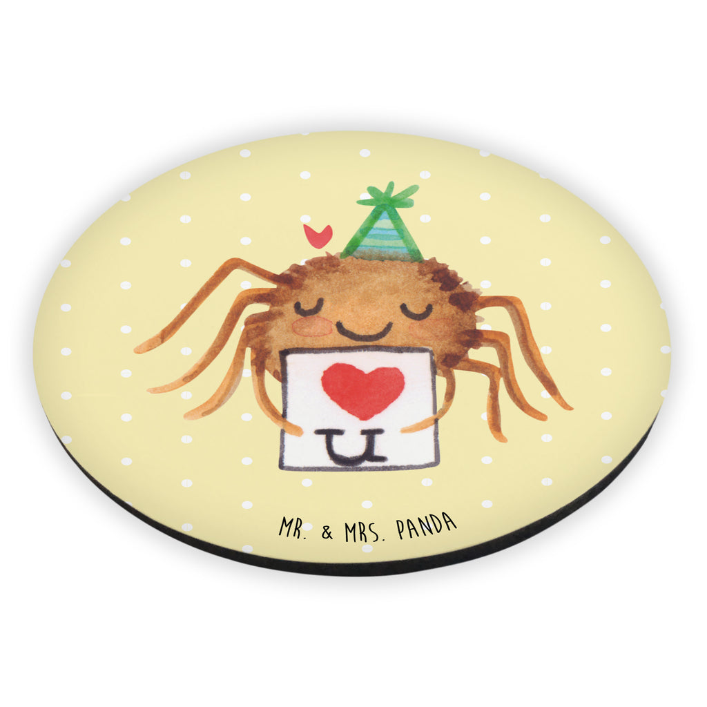 Rund Magnet Spinne Agathe Brief Kühlschrankmagnet, Pinnwandmagnet, Souvenir Magnet, Motivmagnete, Dekomagnet, Whiteboard Magnet, Notiz Magnet, Kühlschrank Dekoration, Spinne Agathe, Spinne, Agathe, Videos, Merchandise, Liebesbeweis, Ich Liebe dich, Heiratsantrag, Verliebt, Liebespaar, Liebesgeschenk, Treuebeweis, Treuetest