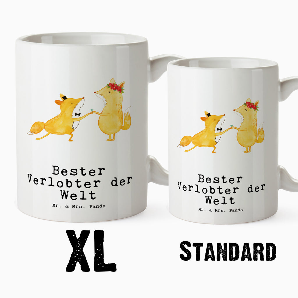 XL Tasse Fuchs Bester Verlobter der Welt XL Tasse, Große Tasse, Grosse Kaffeetasse, XL Becher, XL Teetasse, spülmaschinenfest, Jumbo Tasse, Groß, für, Dankeschön, Geschenk, Schenken, Geburtstag, Geburtstagsgeschenk, Geschenkidee, Danke, Bedanken, Mitbringsel, Freude machen, Geschenktipp, Verlobter, Verloben, Verlobung, Traummann, Mann, Freund, Ehemann, Zukünftiger, Hochzeit, Ehe