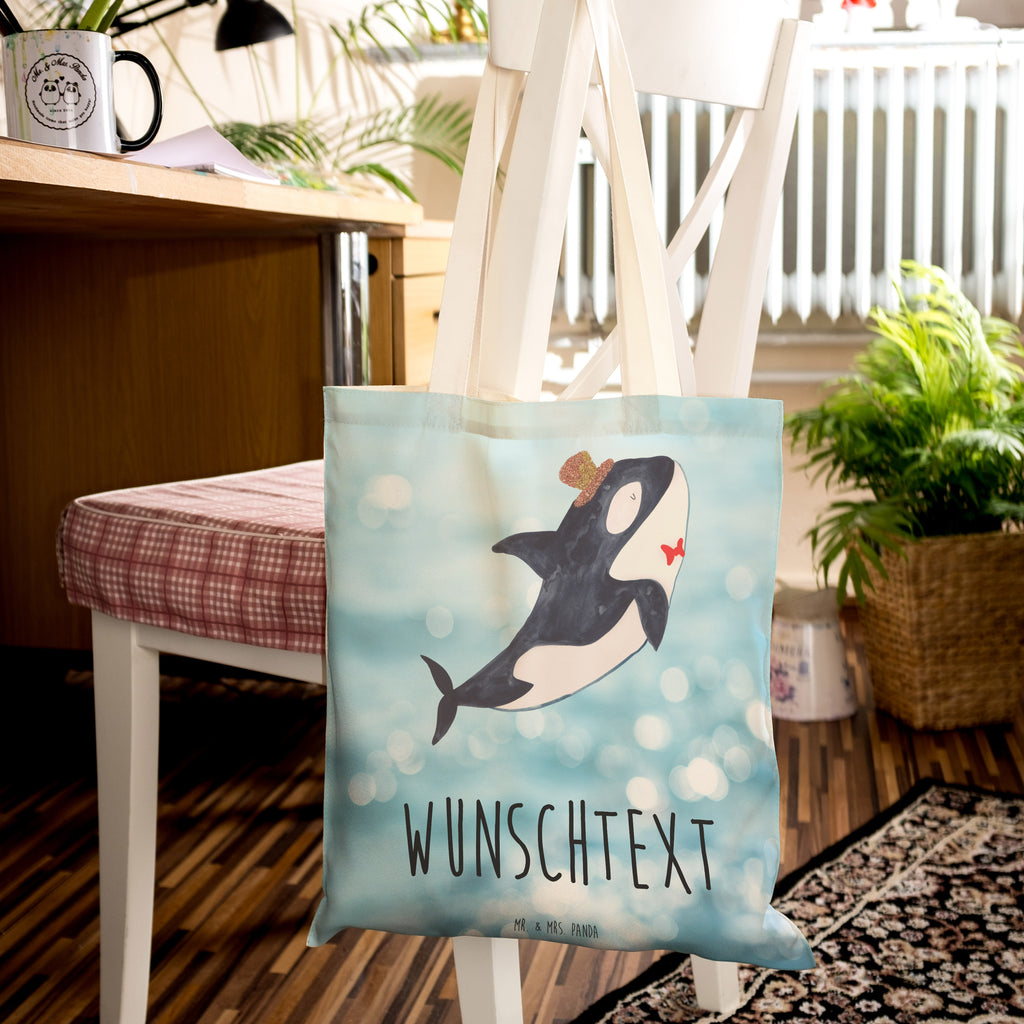 Personalisierte Einkaufstasche Orca Zylinder Personalisierte Tragetasche, Personalisierte Tasche, Personalisierter Beutel, Personalisierte Stofftasche, Personalisierte Baumwolltasche, Personalisierte Umhängetasche, Personalisierter Shopper, Personalisierte Einkaufstasche, Personalisierte Beuteltasche, Tragetasche mit Namen, Tasche mit Namen, Beutel mit Namen, Stofftasche mit Namen, Baumwolltasche mit Namen, Umhängetasche mit Namen, Shopper mit Namen, Einkaufstasche mit Namen, Beuteltasche, Wunschtext, Wunschnamen, Personalisierbar, Personalisierung, Meerestiere, Meer, Urlaub, Narwal, Glitter, Konfetti, Glitzer, Geburtstag, Feier, Fete, Fest, Glückwunsch, Orca