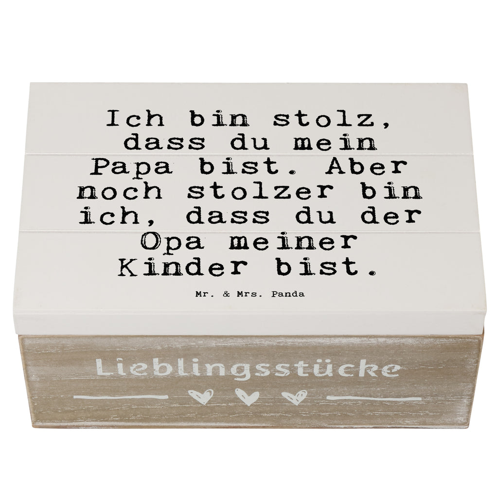 Holzkiste Sprüche und Zitate Ich bin stolz, dass du mein Papa bist. Aber noch stolzer bin ich, dass du der Opa meiner Kinder bist. Holzkiste, Kiste, Schatzkiste, Truhe, Schatulle, XXL, Erinnerungsbox, Erinnerungskiste, Dekokiste, Aufbewahrungsbox, Geschenkbox, Geschenkdose, Spruch, Sprüche, lustige Sprüche, Weisheiten, Zitate, Spruch Geschenke, Spruch Sprüche Weisheiten Zitate Lustig Weisheit Worte