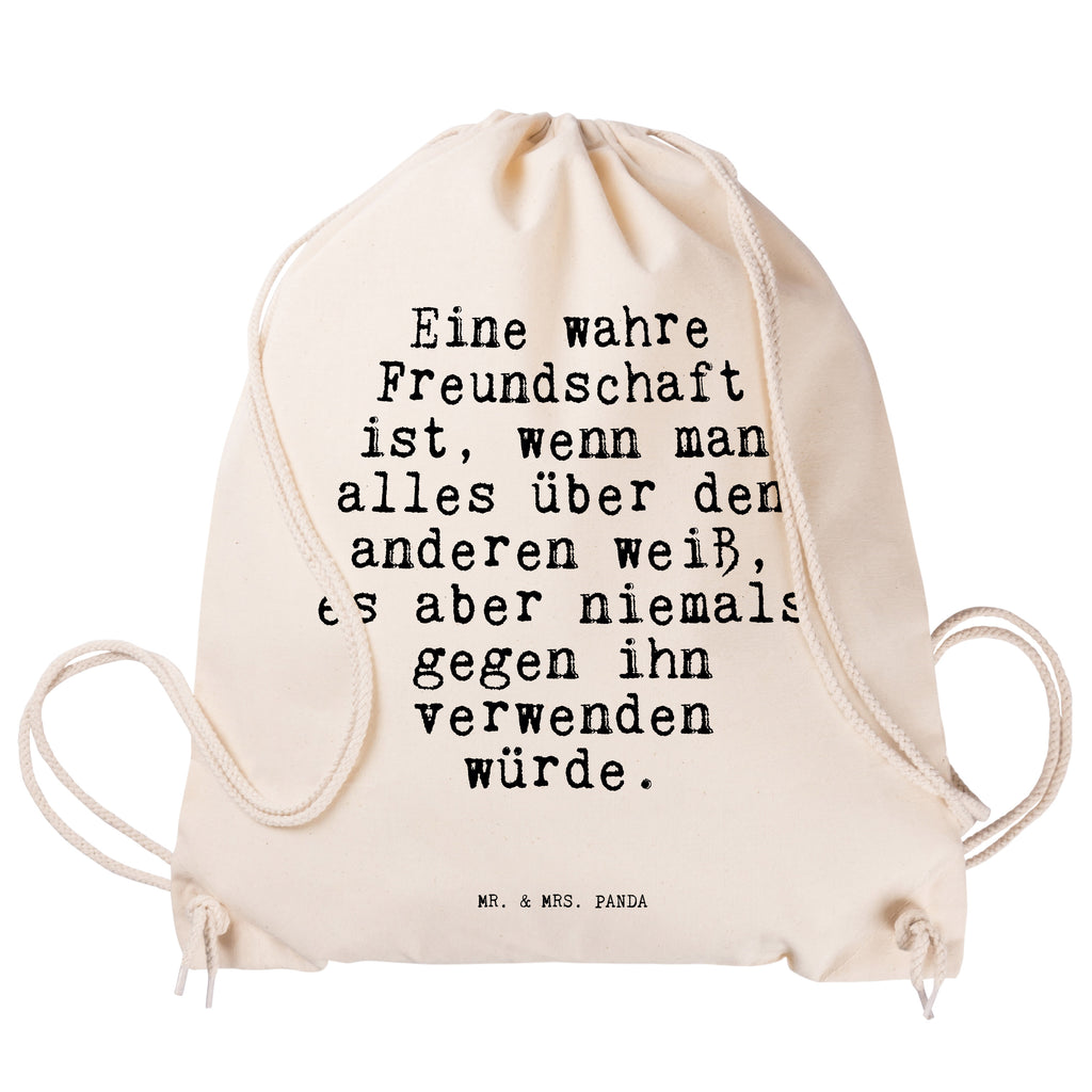 Sportbeutel Eine wahre Freundschaft ist,... Sportbeutel, Turnbeutel, Beutel, Sporttasche, Tasche, Stoffbeutel, Sportbeutel Kinder, Gymsack, Beutel Rucksack, Kleine Sporttasche, Sportzubehör, Turnbeutel Baumwolle, Spruch, Sprüche, lustige Sprüche, Weisheiten, Zitate, Spruch Geschenke, Spruch Sprüche Weisheiten Zitate Lustig Weisheit Worte