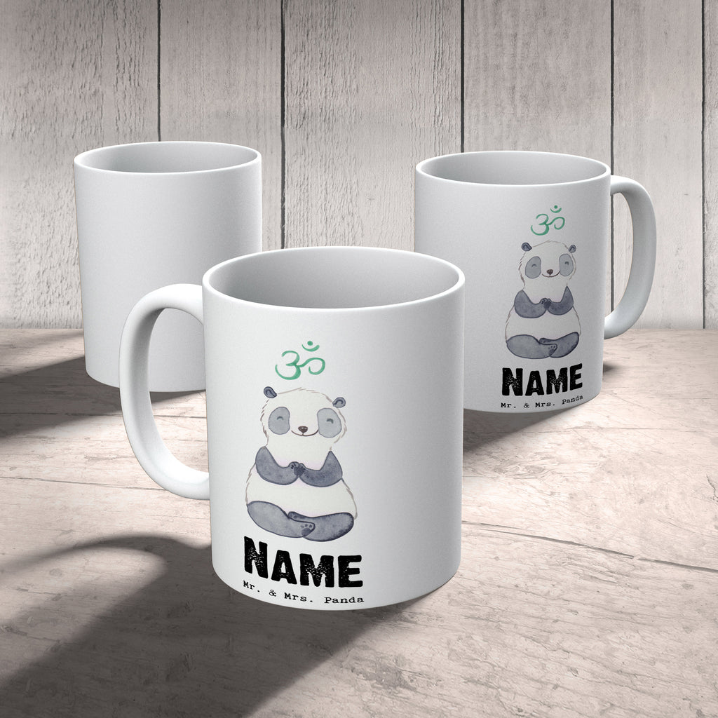 Personalisierte Tasse Panda Meditieren Personalisierte Tasse, Namenstasse, Wunschname, Personalisiert, Tasse, Namen, Drucken, Tasse mit Namen, Geschenk, Sport, Sportart, Hobby, Schenken, Danke, Dankeschön, Auszeichnung, Gewinn, Sportler, Meditieren, Meditation, Meditationskurs