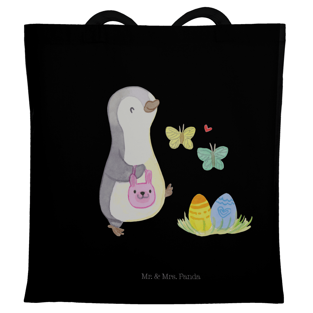 Tragetasche Pinguin Eiersuche Beuteltasche, Beutel, Einkaufstasche, Jutebeutel, Stoffbeutel, Ostern, Osterhase, Ostergeschenke, Osternest, Osterdeko, Geschenke zu Ostern, Ostern Geschenk, Ostergeschenke Kinder, Ostern Kinder