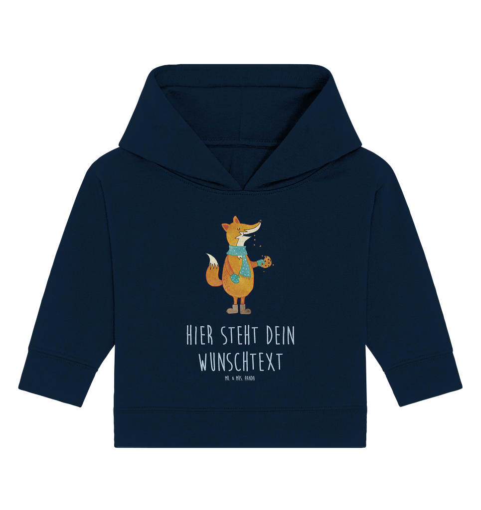 Personalisierter Baby Hoodie Fuchs Keks Personalisierter Baby Hoodie, Baby Hoodie mit Namen, Babyhoodie Wunschtext, Fuchs, Füchse, Backen Spruch, Kekse, Winter, Weihnachtszeit, Plätzchen, Liebe, Küche Deko