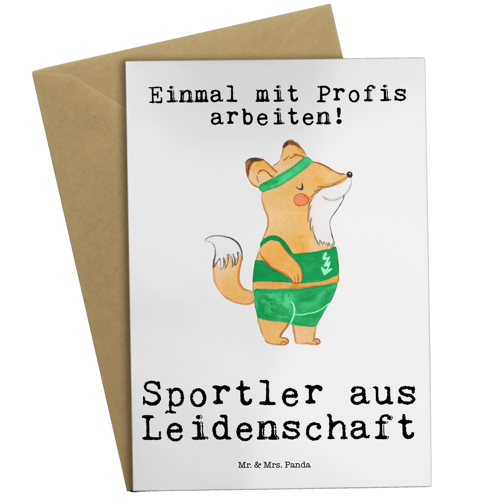 Grußkarte Sportler aus Leidenschaft Grußkarte, Klappkarte, Einladungskarte, Glückwunschkarte, Hochzeitskarte, Geburtstagskarte, Karte, Ansichtskarten, Beruf, Ausbildung, Jubiläum, Abschied, Rente, Kollege, Kollegin, Geschenk, Schenken, Arbeitskollege, Mitarbeiter, Firma, Danke, Dankeschön