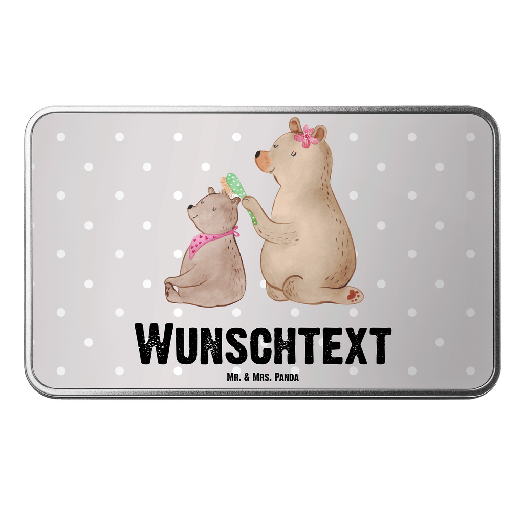 Personalisierte Metalldose Bär mit Kind Personalisierte Metalldose, Dose mit Namen, Namensdose, Kiste mit Namen, Namenskiste, Familie, Vatertag, Muttertag, Bruder, Schwester, Mama, Papa, Oma, Opa, Geschenk, Mutti, Mutter