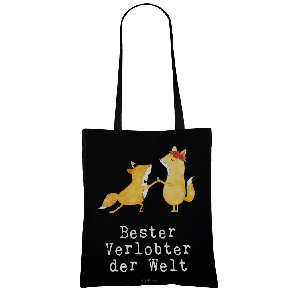 Tragetasche Fuchs Bester Verlobter der Welt Beuteltasche, Beutel, Einkaufstasche, Jutebeutel, Stoffbeutel, für, Dankeschön, Geschenk, Schenken, Geburtstag, Geburtstagsgeschenk, Geschenkidee, Danke, Bedanken, Mitbringsel, Freude machen, Geschenktipp, Verlobter, Verloben, Verlobung, Traummann, Mann, Freund, Ehemann, Zukünftiger, Hochzeit, Ehe