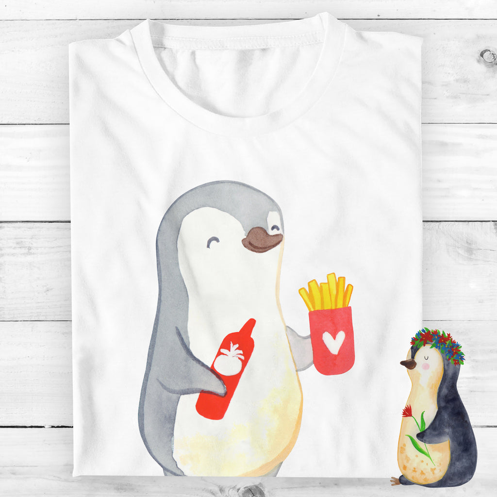 Personalisiertes T-Shirt Pinguin Pommes T-Shirt Personalisiert, T-Shirt mit Namen, T-Shirt mit Aufruck, Männer, Frauen, Liebe, Partner, Freund, Freundin, Ehemann, Ehefrau, Heiraten, Verlobung, Heiratsantrag, Liebesgeschenk, Jahrestag, Hocheitstag, Valentinstag, Geschenk für Frauen, Hochzeitstag, Mitbringsel, Geschenk für Freundin, Geschenk für Partner, Liebesbeweis, für Männer, für Ehemann