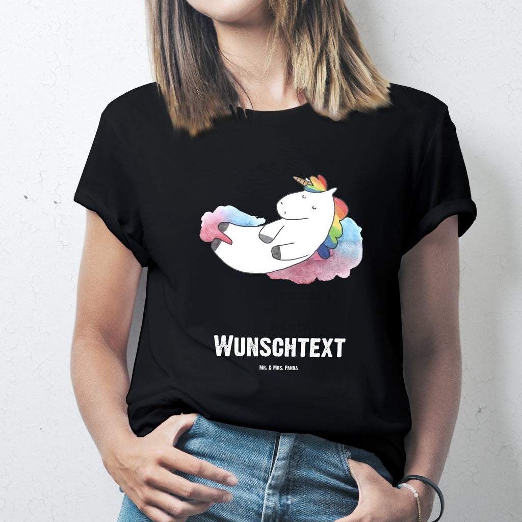 Personalisiertes T-Shirt Einhorn Wolke 7 T-Shirt Personalisiert, T-Shirt mit Namen, T-Shirt mit Aufruck, Männer, Frauen, Wunschtext, Bedrucken, Einhorn, Einhörner, Einhorn Deko, Pegasus, Unicorn, verliebt, Menschen, witzig, lustig, Geschenk, Glaube, Realität, Lächeln