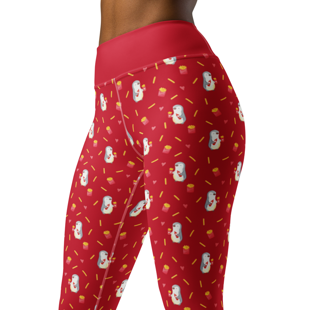 Yogahose Pinguin Pommes Muster Yogapants, Yogaleggings, Yogaleggins, Yogahose Damen, Yogahose, Frauen, Yogahose Mädchen, Yogahose Kinder, Yogahose Herren, Yogahose Männer, Liebe, Partner, Freund, Freundin, Ehemann, Ehefrau, Heiraten, Verlobung, Heiratsantrag, Liebesgeschenk, Jahrestag, Hocheitstag, Valentinstag, Geschenk für Frauen, Hochzeitstag, Mitbringsel, Geschenk für Freundin, Geschenk für Partner, Liebesbeweis, für Männer, für Ehemann