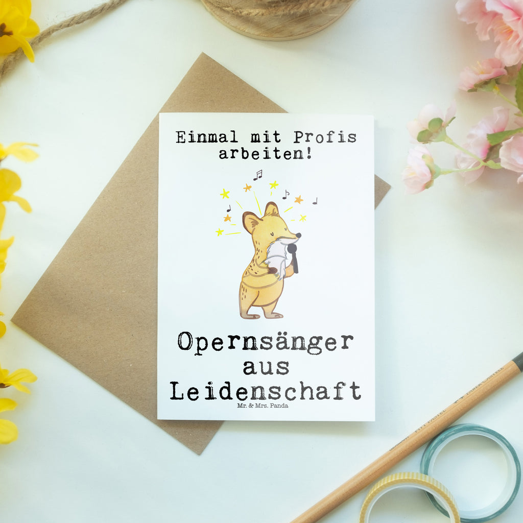 Grußkarte Opernsänger aus Leidenschaft Grußkarte, Klappkarte, Einladungskarte, Glückwunschkarte, Hochzeitskarte, Geburtstagskarte, Karte, Ansichtskarten, Beruf, Ausbildung, Jubiläum, Abschied, Rente, Kollege, Kollegin, Geschenk, Schenken, Arbeitskollege, Mitarbeiter, Firma, Danke, Dankeschön