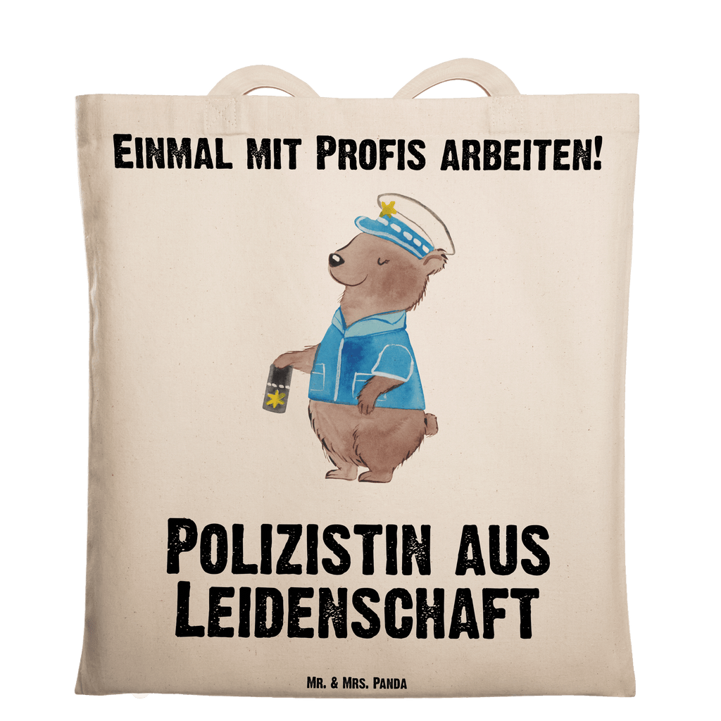 Tragetasche Polizistin aus Leidenschaft Beuteltasche, Beutel, Einkaufstasche, Jutebeutel, Stoffbeutel, Tasche, Shopper, Umhängetasche, Strandtasche, Schultertasche, Stofftasche, Tragetasche, Badetasche, Jutetasche, Einkaufstüte, Laptoptasche, Beruf, Ausbildung, Jubiläum, Abschied, Rente, Kollege, Kollegin, Geschenk, Schenken, Arbeitskollege, Mitarbeiter, Firma, Danke, Dankeschön, Polizistin, Polizeibeamtin, Wachfrau, Cop, Polizei, Studium