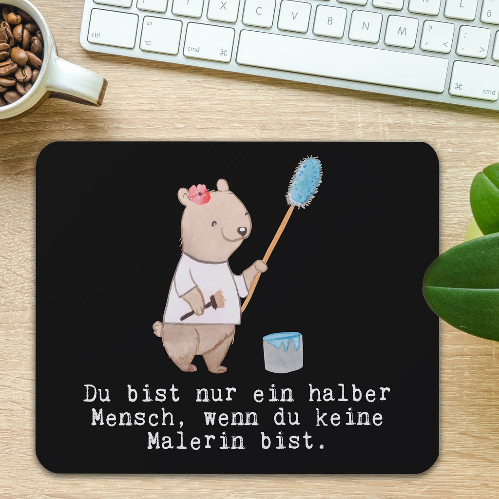 Mauspad Malerin mit Herz Mousepad, Computer zubehör, Büroausstattung, PC Zubehör, Arbeitszimmer, Mauspad, Einzigartiges Mauspad, Designer Mauspad, Mausunterlage, Mauspad Büro, Beruf, Ausbildung, Jubiläum, Abschied, Rente, Kollege, Kollegin, Geschenk, Schenken, Arbeitskollege, Mitarbeiter, Firma, Danke, Dankeschön, Maler, Malermeisterin, Gesellenprüfung, Meisterprüfung, Malerbetrieb