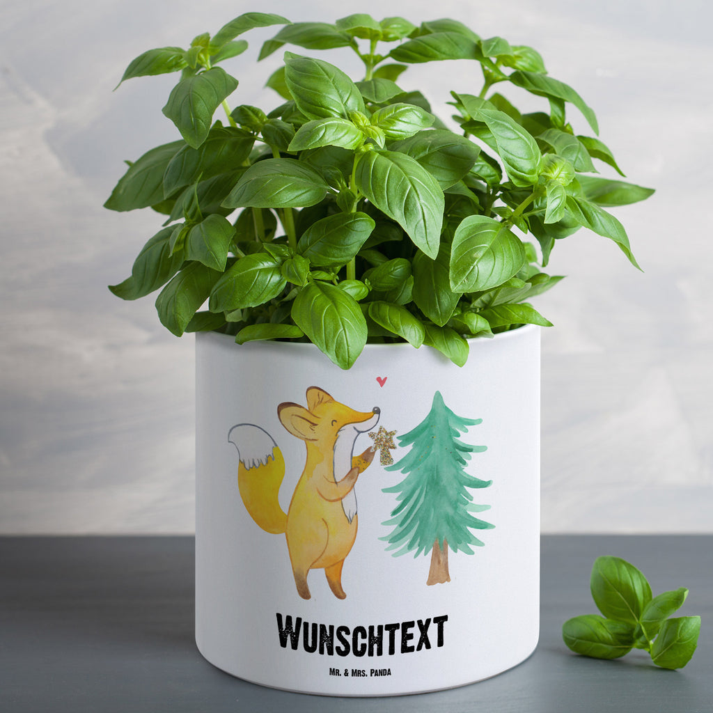 Personalisierter XL Blumentopf Fuchs  Weihnachtsbaum Personalisierter Blumentopf, Personalisierter Übertopf, Personalisierter Pflanztopf, Personalisierter Keramiktopf, Personalisierter Kräutertopf, Personalisierter Topf, Personalisierter Pflanzkübel, Personalisierter Blumenübertopf, Winter, Weihnachten, Weihnachtsdeko, Nikolaus, Advent, Heiligabend, Wintermotiv, Weihnachtsmann, Weihnachtstage, Fuchs, Schlittschuh, Weihnachtszeit, Weihnachtsdekoration