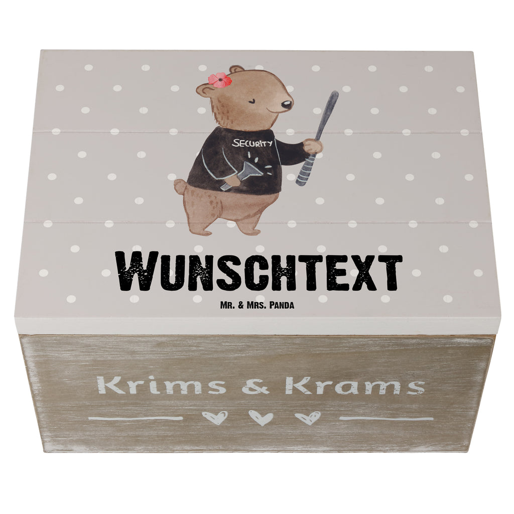 Personalisierte Holzkiste Security Mitarbeiterin mit Herz Holzkiste mit Namen, Kiste mit Namen, Schatzkiste mit Namen, Truhe mit Namen, Schatulle mit Namen, Erinnerungsbox mit Namen, Erinnerungskiste, mit Namen, Dekokiste mit Namen, Aufbewahrungsbox mit Namen, Holzkiste Personalisiert, Kiste Personalisiert, Schatzkiste Personalisiert, Truhe Personalisiert, Schatulle Personalisiert, Erinnerungsbox Personalisiert, Erinnerungskiste Personalisiert, Dekokiste Personalisiert, Aufbewahrungsbox Personalisiert, Geschenkbox personalisiert, GEschenkdose personalisiert, Beruf, Ausbildung, Jubiläum, Abschied, Rente, Kollege, Kollegin, Geschenk, Schenken, Arbeitskollege, Mitarbeiter, Firma, Danke, Dankeschön