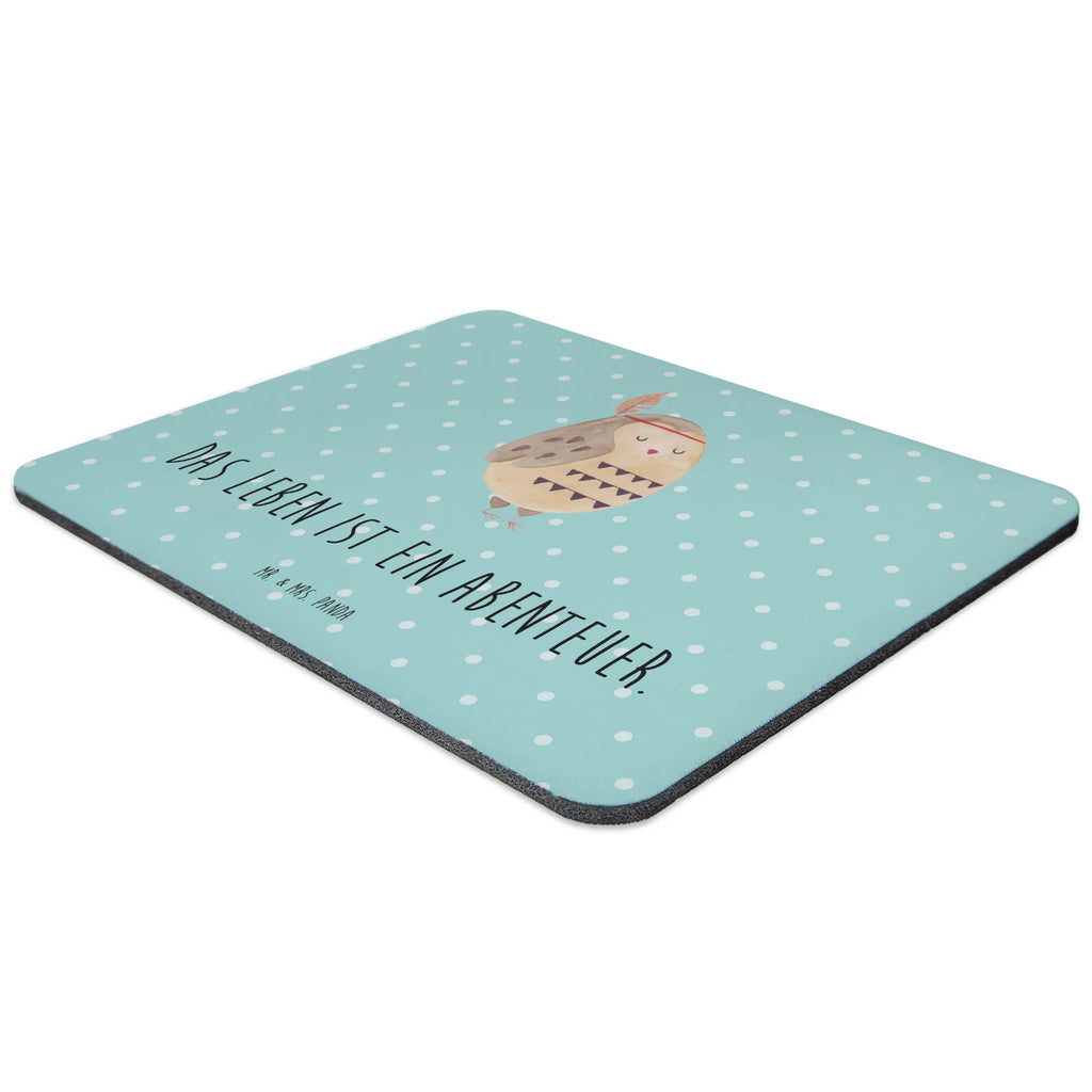 Mauspad Eule Federschmuck Mousepad, Computer zubehör, Büroausstattung, PC Zubehör, Arbeitszimmer, Mauspad, Einzigartiges Mauspad, Designer Mauspad, Mausunterlage, Mauspad Büro, Eule, Eule Deko, Owl, Das Leben ist ein Abenteuer, Reisespruch, Federschmuck, Dekoration