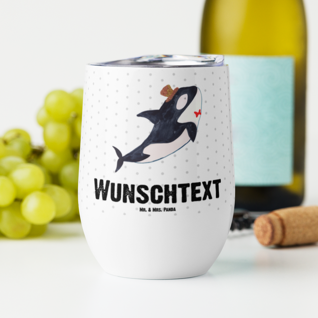 Personalisierter Weinbecher Orca Zylinder Personalisierter Weinbecher, Personalisierter Glühwein Becher, Heißgetränke, Personalisierter Trinkbecher, Personalisierter Weinkelch, Personalisiertes Weingläser, hochwertiger Weinbecher, Weinbecher Reisen, Weinbecher unterwegs, Personalisertes Sommerglas, mit Namen, Wunschtext, Personalisierung, selbst bedrucken, Personalisiertes Weinglas, Meerestiere, Meer, Urlaub, Narwal, Glitter, Konfetti, Glitzer, Geburtstag, Feier, Fete, Fest, Glückwunsch, Orca