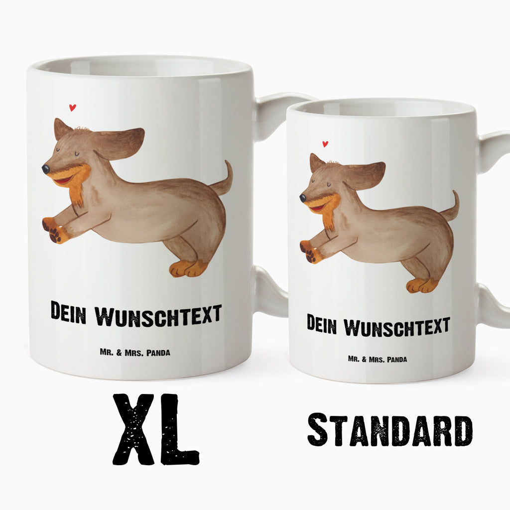 Personalisierte XL Tasse Hund Dackel fröhlich Personalisierte XL Tasse, Personalisierte Große Tasse, Personalisierte Grosse Kaffeetasse, PErsonalisierter XL Becher, XL Teetasse mit Namen, XL Becher mit Namen, spülmaschinenfest, Jumbo Tasse, Groß, Personalisiert, XL Tasse mit Namen, XL Namenstasse, Jumbo Namenstasse, Hund, Hundemotiv, Haustier, Hunderasse, Tierliebhaber, Hundebesitzer, Sprüche, Hunde, Dackel, Dachshund, happy dog