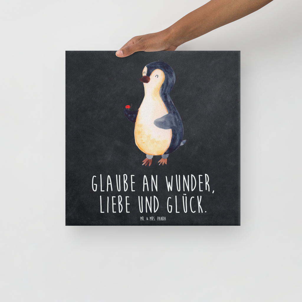 Leinwand Bild Pinguin Marienkäfer Leinwand, Bild, Kunstdruck, Wanddeko, Dekoration, Pinguin, Pinguine, Marienkäfer, Liebe, Wunder, Glück, Freude, Lebensfreude