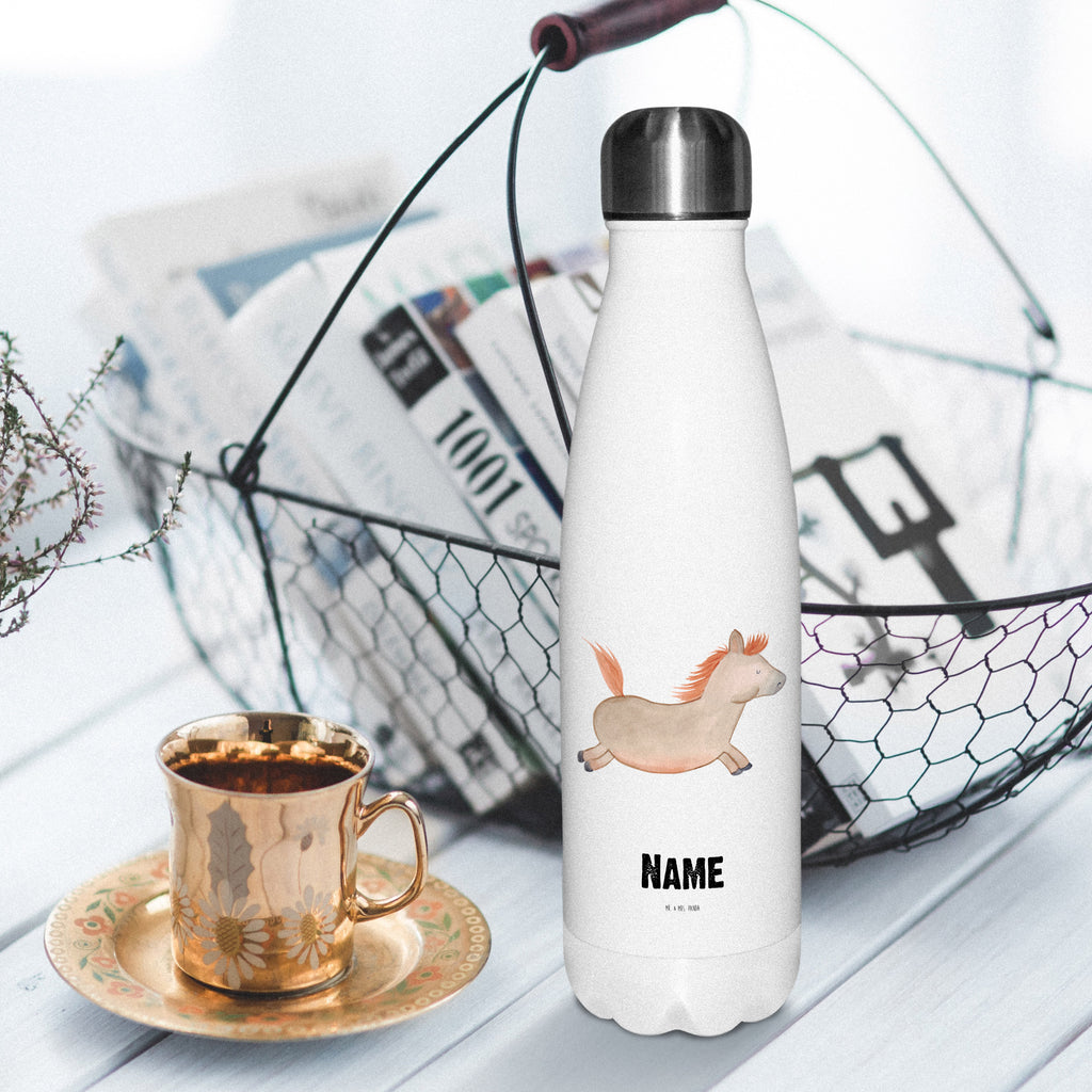 Personalisierte Thermosflasche Pferd springt Personalisierte Isolierflasche, Personalisierte Thermoflasche, Personalisierte Trinkflasche, Trinkflasche Mit Namen, Wunschname, Bedrucken, Namensflasche, Bauernhof, Hoftiere, Landwirt, Landwirtin, Pferd, Pony, Pferde, Stall, Pferdestall, ausreiten, reiten, Pferdebesitzer