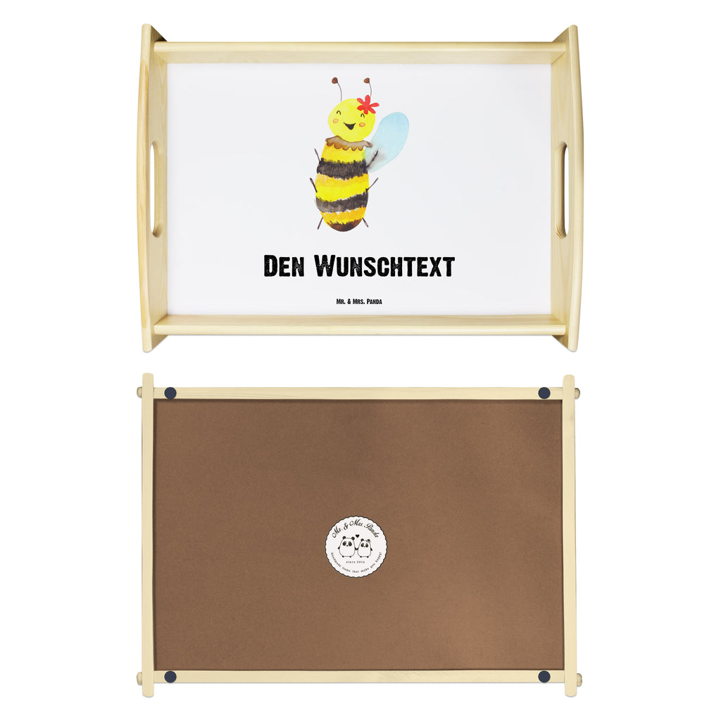 Personalisiertes Serviertablett Biene Happy Personalisiertes Serviertablett, Personalisiertes Tablett, Personalisiertes Holztablett, Personalisiertes Küchentablett, Personalisiertes Dekotablett, Personalisiertes Frühstückstablett, Serviertablett mit Namen, Tablett mit Namen, Biene, Wespe, Hummel