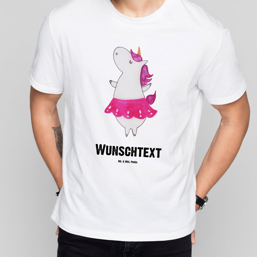 Personalisiertes T-Shirt Einhorn Ballerina T-Shirt Personalisiert, T-Shirt mit Namen, T-Shirt mit Aufruck, Männer, Frauen, Wunschtext, Bedrucken, Einhorn, Einhörner, Einhorn Deko, Pegasus, Unicorn, Tanzen, Ballerina, Party, Wohnung, Spaß, Feiern, Geburtstag, Tänzerin, Lebenslust, Lebensfreude