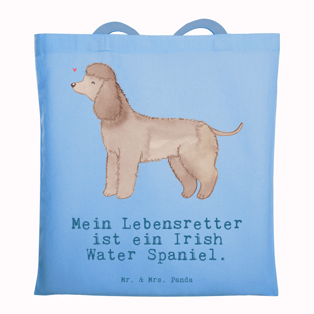 Tragetasche Irish Water Spaniel Lebensretter Beuteltasche, Beutel, Einkaufstasche, Jutebeutel, Stoffbeutel, Tasche, Shopper, Umhängetasche, Strandtasche, Schultertasche, Stofftasche, Tragetasche, Badetasche, Jutetasche, Einkaufstüte, Laptoptasche, Hund, Hunderasse, Rassehund, Hundebesitzer, Geschenk, Tierfreund, Schenken, Welpe, Irish Water Spaniel, Jagdhund