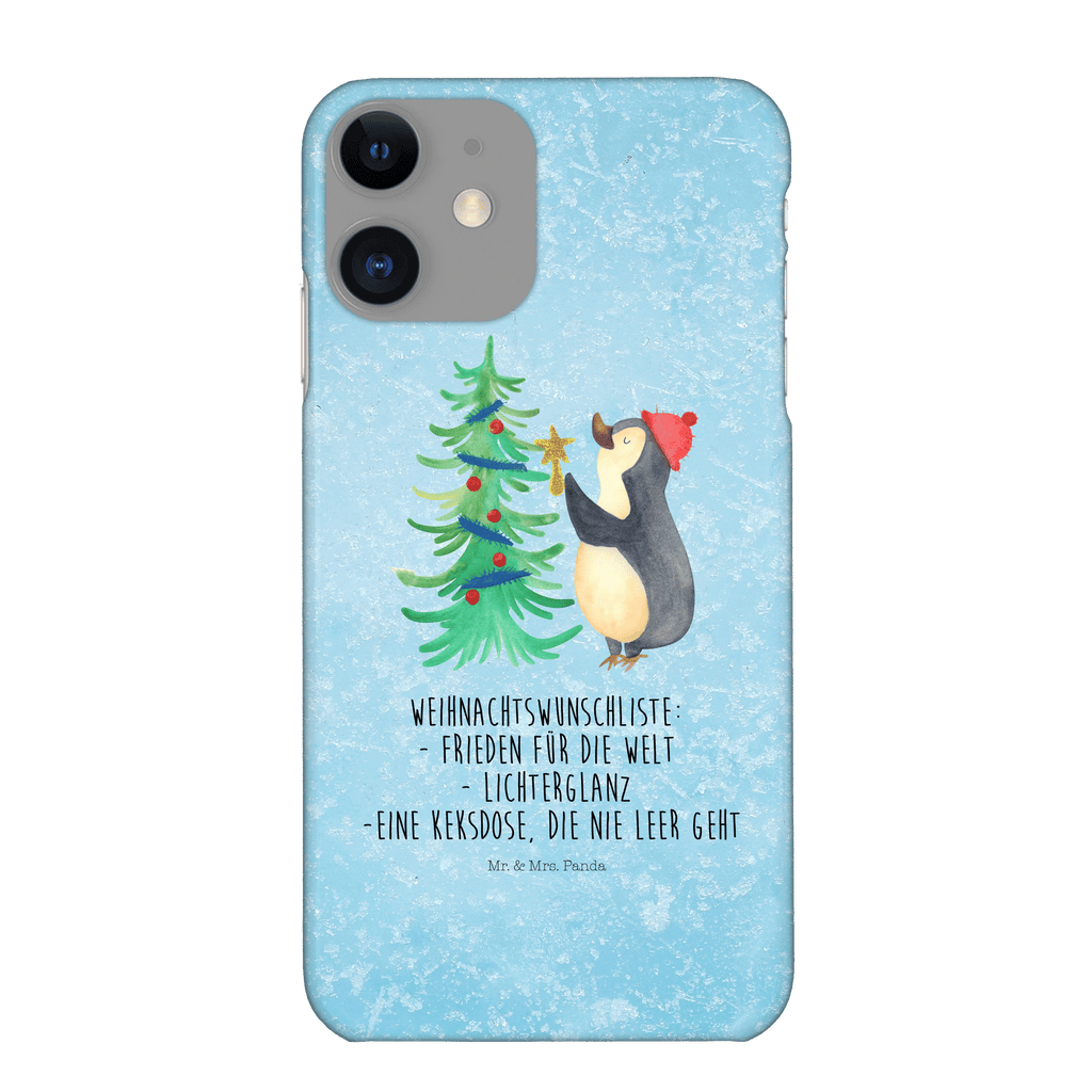 Handyhülle Pinguin Weihnachtsbaum Iphone XR Handyhülle, Iphone XR, Handyhülle, Premium Kunststoff, Winter, Weihnachten, Weihnachtsdeko, Nikolaus, Advent, Heiligabend, Wintermotiv, Pinguin