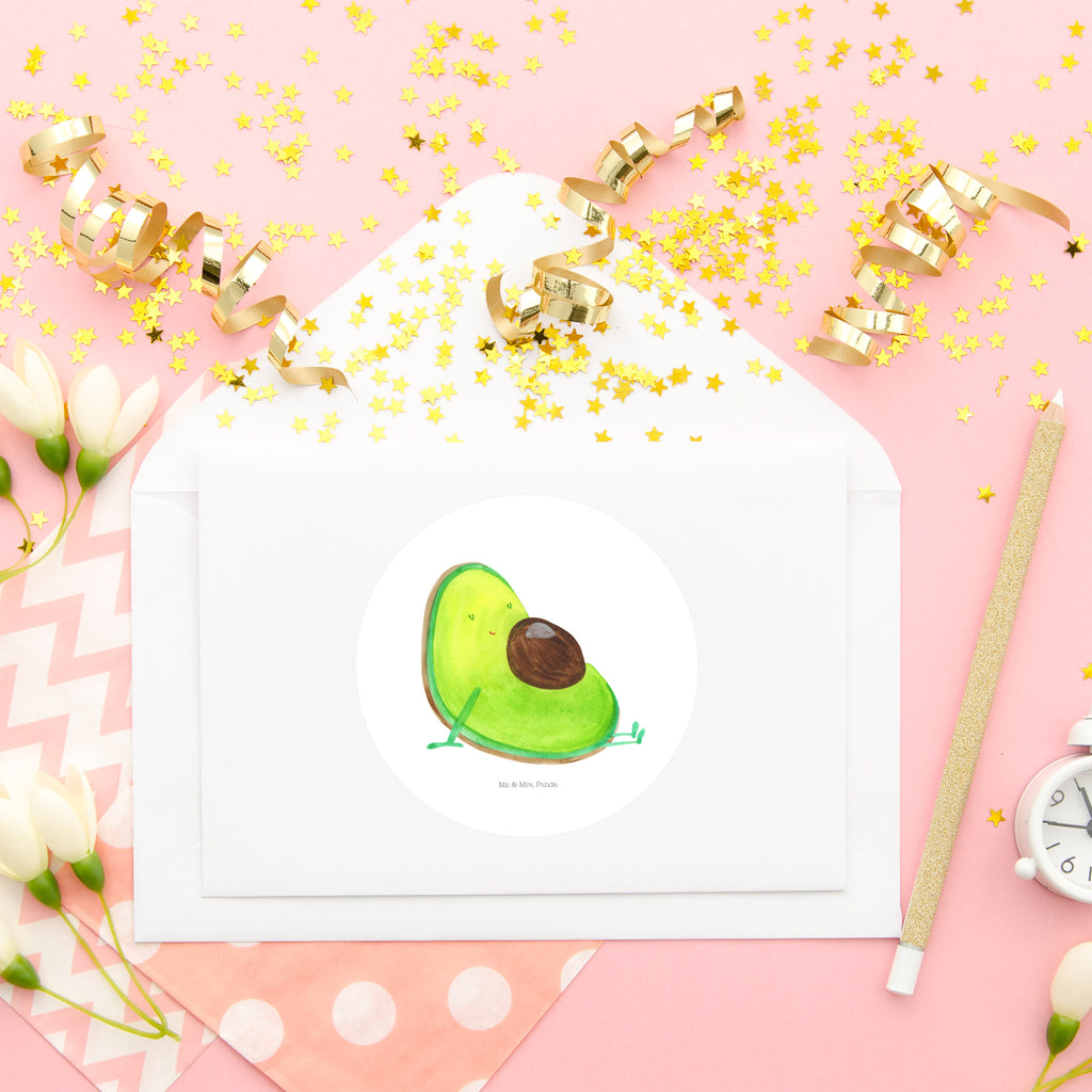 Rund Aufkleber Avocado schwanger Sticker, Aufkleber, Etikett, Avocado, Veggie, Vegan, Gesund, schwanger, Schwangerschaft, Babyparty, Babyshower