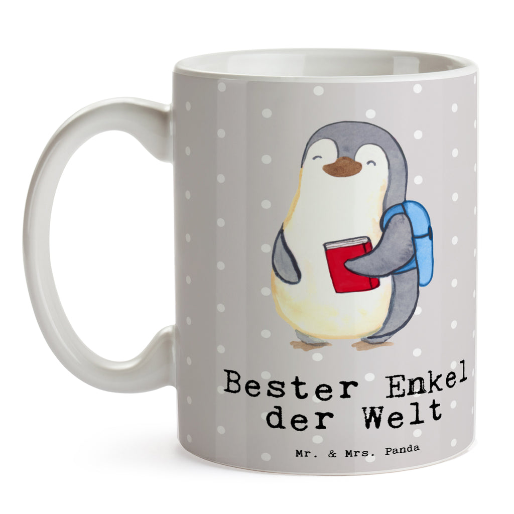 Tasse Pinguin Bester Enkel der Welt Tasse, Kaffeetasse, Teetasse, Becher, Kaffeebecher, Teebecher, Keramiktasse, Porzellantasse, Büro Tasse, Geschenk Tasse, Tasse Sprüche, Tasse Motive, Kaffeetassen, Tasse bedrucken, Designer Tasse, Cappuccino Tassen, Schöne Teetassen, für, Dankeschön, Geschenk, Schenken, Geburtstag, Geburtstagsgeschenk, Geschenkidee, Danke, Bedanken, Mitbringsel, Freude machen, Geschenktipp, Enkel, Enkelkind, Enkelsohn, Oma, Opa, Kind von Tochter, Kind von Sohn, Taufe, Großsohn