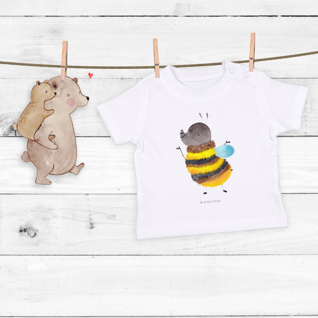 Organic Baby Shirt Hummel flauschig Baby T-Shirt, Jungen Baby T-Shirt, Mädchen Baby T-Shirt, Shirt, Tiermotive, Gute Laune, lustige Sprüche, Tiere, Hummel, Flauschig, Biene, Blume, Natur