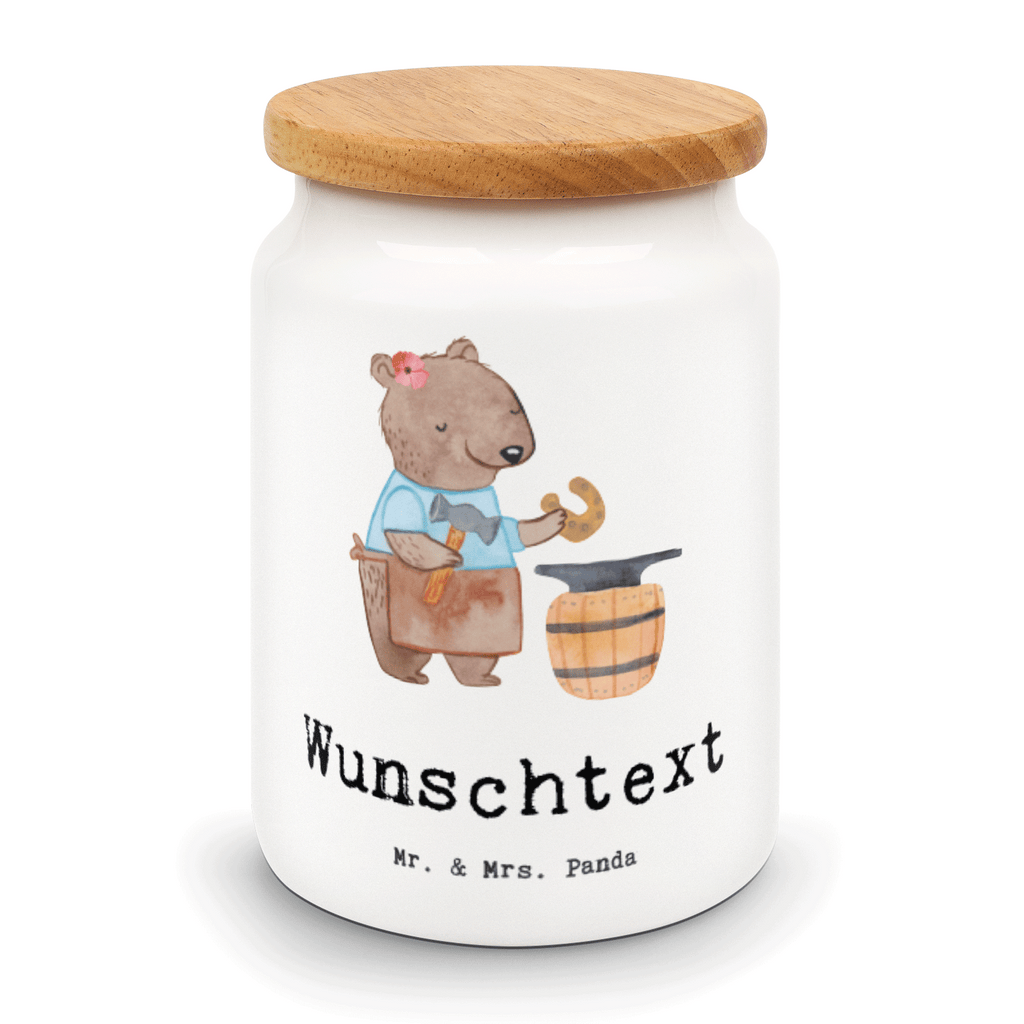 Personalisierte Vorratsdose Schmiedin mit Herz Personalisierte Vorratsdose, Personalisierte Keksdose, Personalisierte Keramikdose, Personalisierte Leckerlidose, Personalisierte Dose, Personalisierter Vorratsbehälter, Personalisierte Aufbewahrungsdose, Beruf, Ausbildung, Jubiläum, Abschied, Rente, Kollege, Kollegin, Geschenk, Schenken, Arbeitskollege, Mitarbeiter, Firma, Danke, Dankeschön