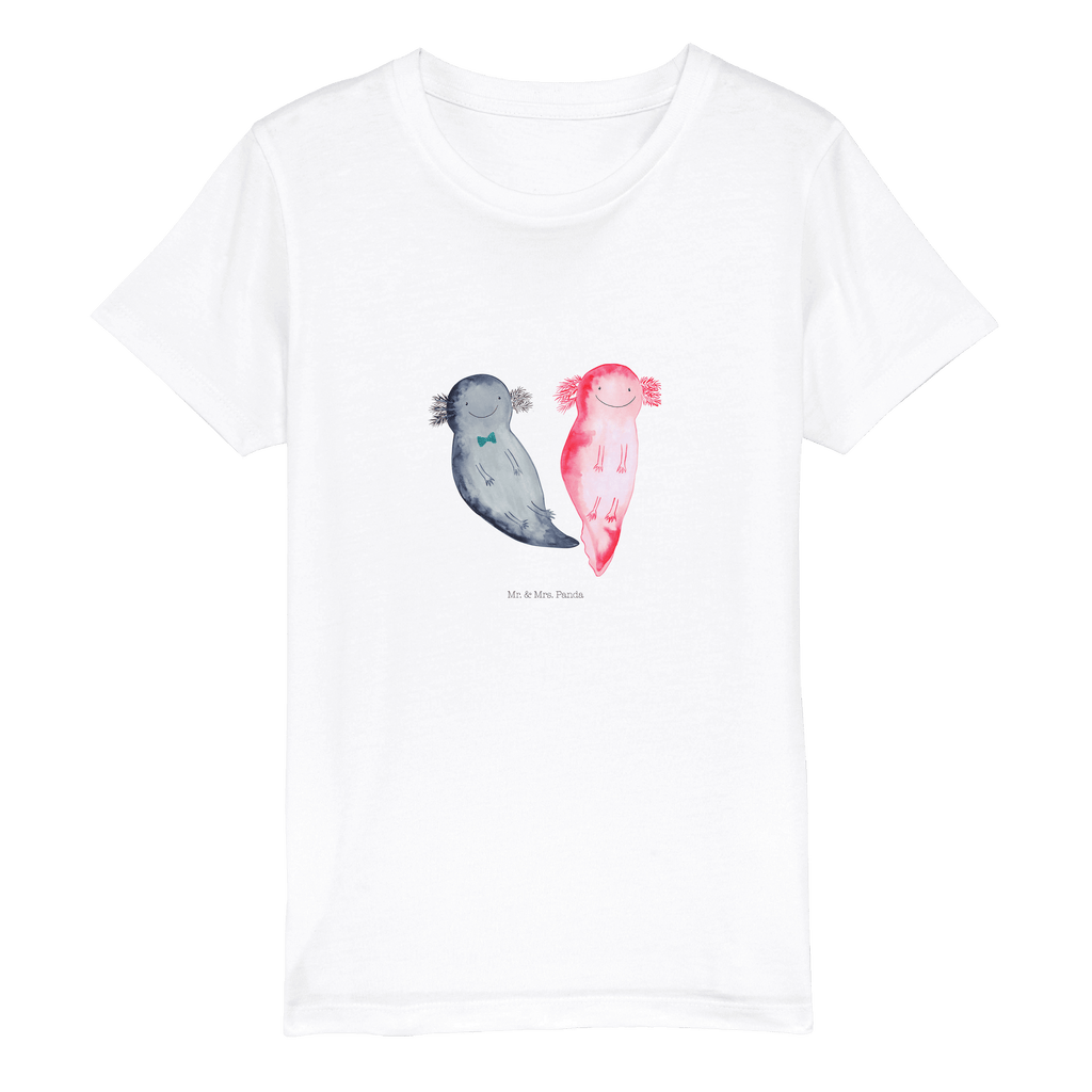 Organic Kinder T-Shirt Axolotl Freundin Kinder T-Shirt, Kinder T-Shirt Mädchen, Kinder T-Shirt Jungen, Axolotl, Molch, Axolot, Schwanzlurch, Lurch, Lurche, Liebe, große Liebe, Liebesbeweis, Freund, Verlobter, Ehemann, Jahrestag, Valentinstag