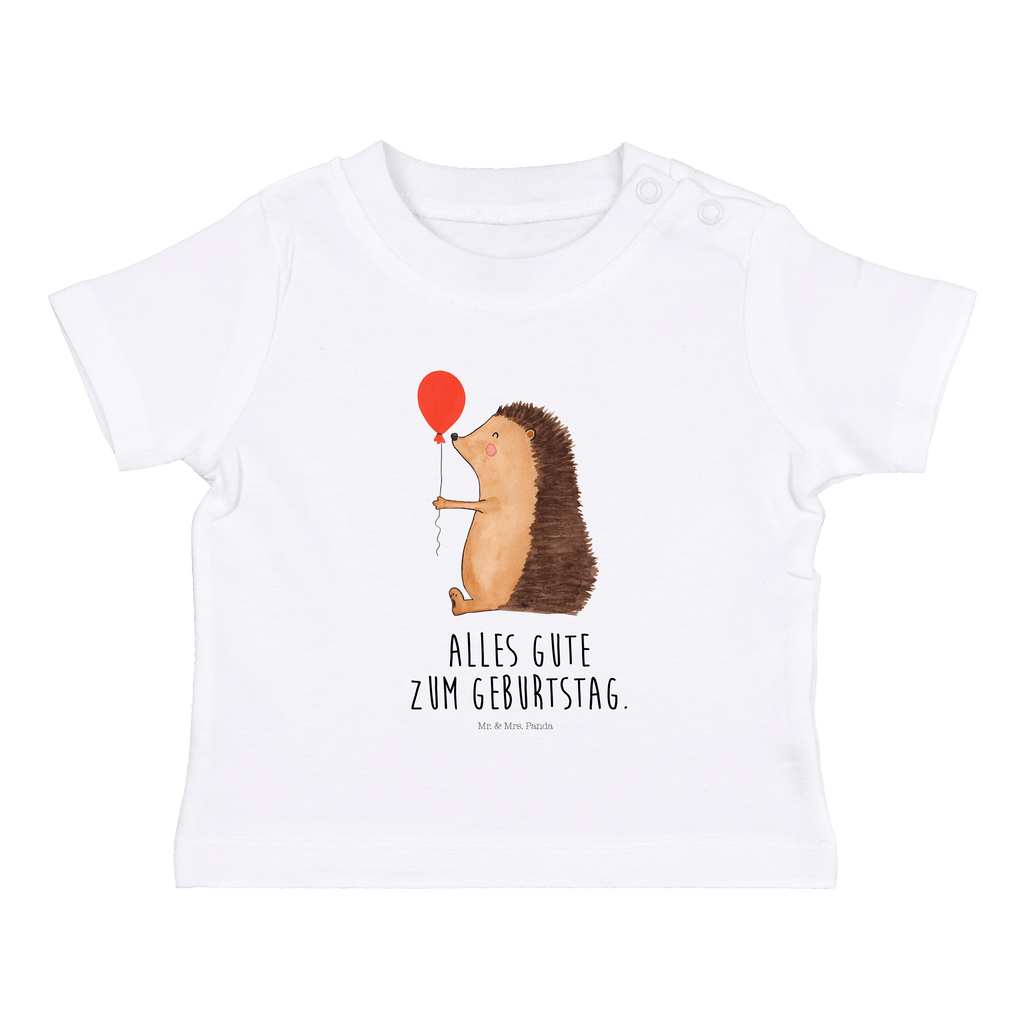 Organic Baby Shirt Igel Luftballon Baby T-Shirt, Jungen Baby T-Shirt, Mädchen Baby T-Shirt, Shirt, Tiermotive, Gute Laune, lustige Sprüche, Tiere, Igel, Geburtstag, Herzlichen Glückwunsch, Glückwunsch, Geburtstagskind, Ballon, Happy Birthday