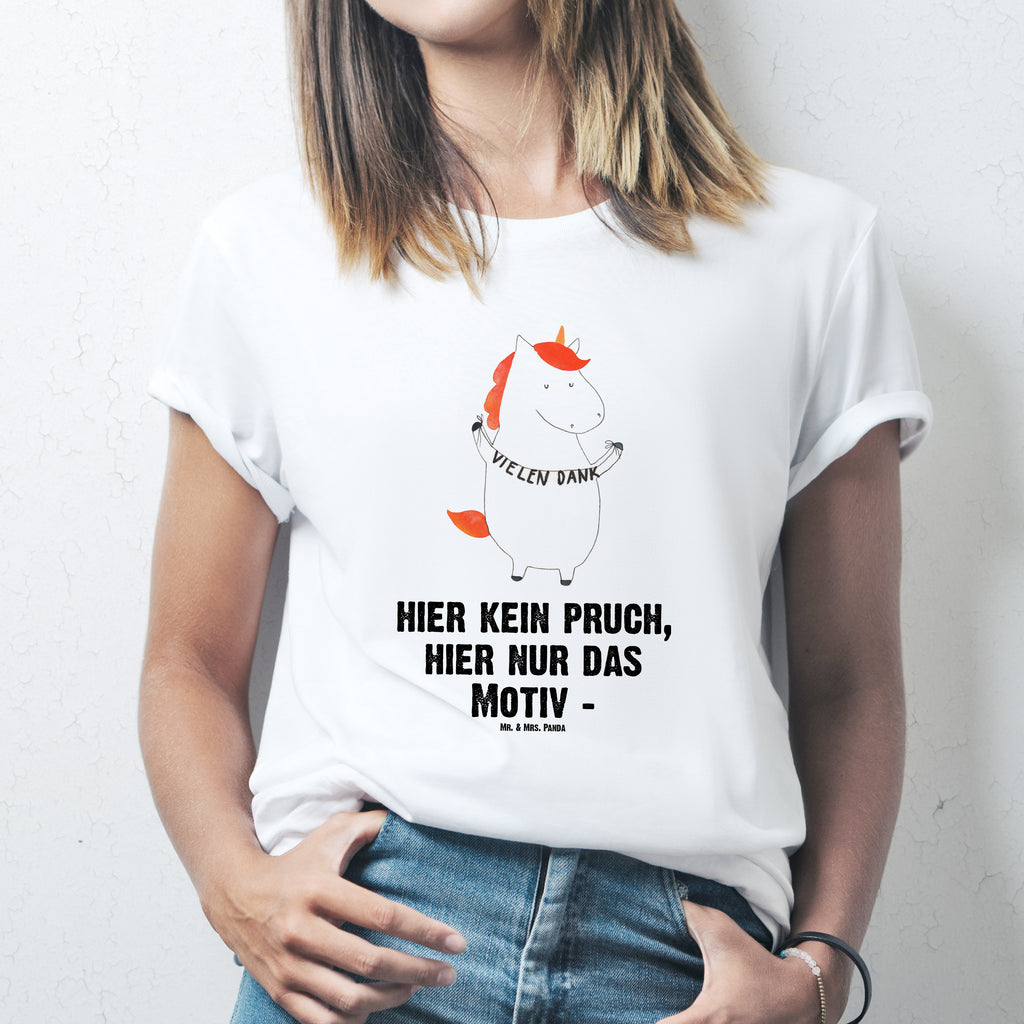 T-Shirt Standard Einhorn Vielen Dank T-Shirt, Shirt, Tshirt, Lustiges T-Shirt, T-Shirt mit Spruch, Party, Junggesellenabschied, Jubiläum, Geburstag, Herrn, Damen, Männer, Frauen, Schlafshirt, Nachthemd, Sprüche, Einhorn, Einhörner, Einhorn Deko, Pegasus, Unicorn, Danke, vielen Dank, Dankeschön, Danksagung