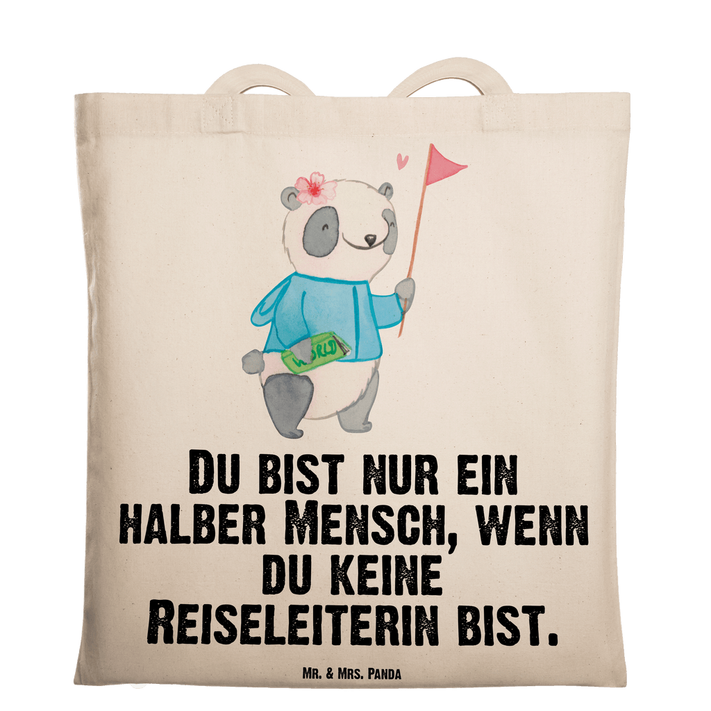 Tragetasche Reiseleiterin mit Herz Beuteltasche, Beutel, Einkaufstasche, Jutebeutel, Stoffbeutel, Tasche, Shopper, Umhängetasche, Strandtasche, Schultertasche, Stofftasche, Tragetasche, Badetasche, Jutetasche, Einkaufstüte, Laptoptasche, Beruf, Ausbildung, Jubiläum, Abschied, Rente, Kollege, Kollegin, Geschenk, Schenken, Arbeitskollege, Mitarbeiter, Firma, Danke, Dankeschön